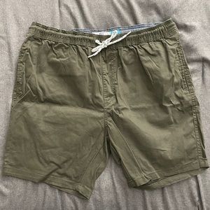 Olive green 5” inseam shorts